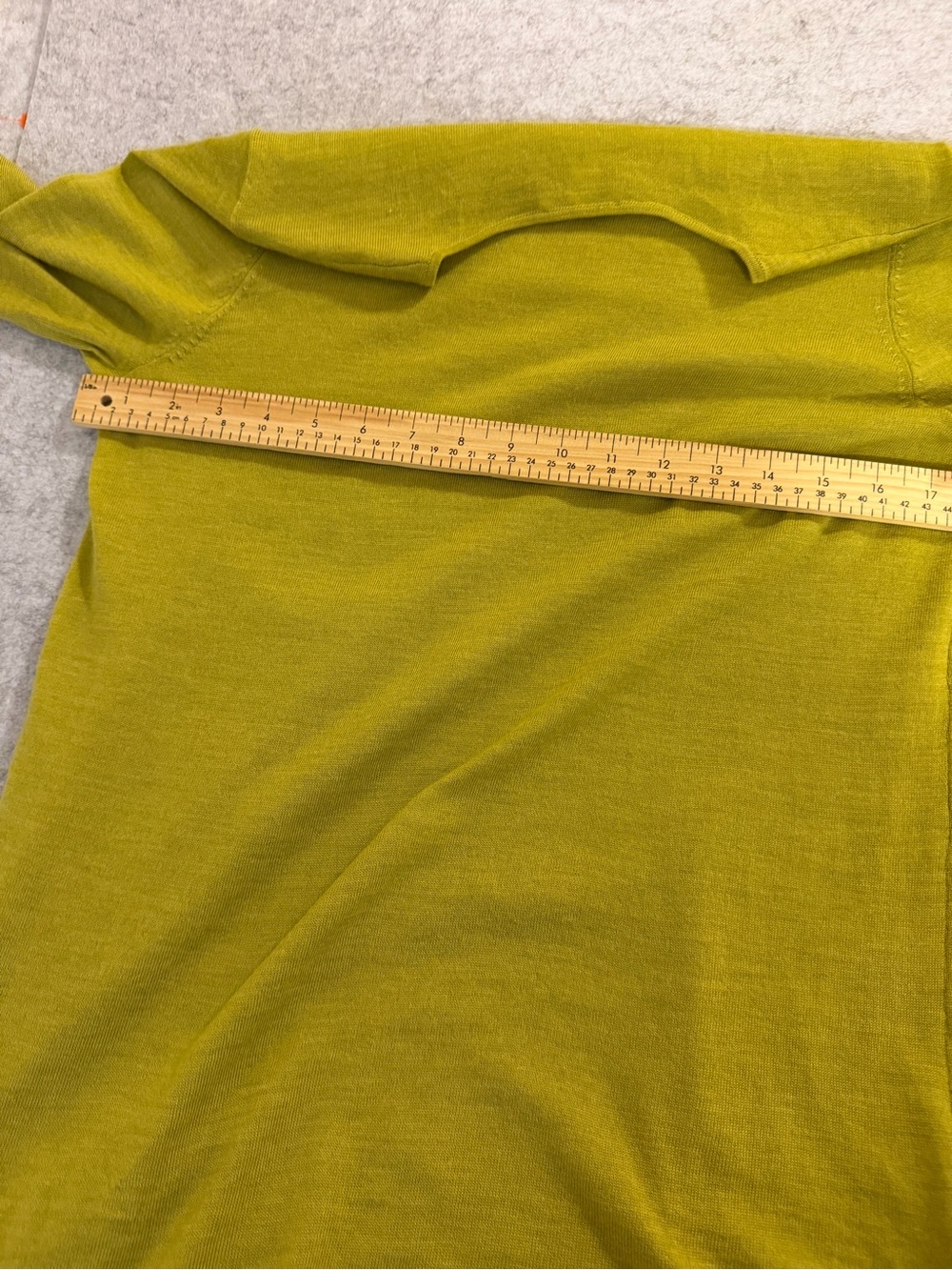 J. Jill 100% Merino Wool Tunic Sweater Small Green Hi Low Side Slit Knit - Picture 10 of 11